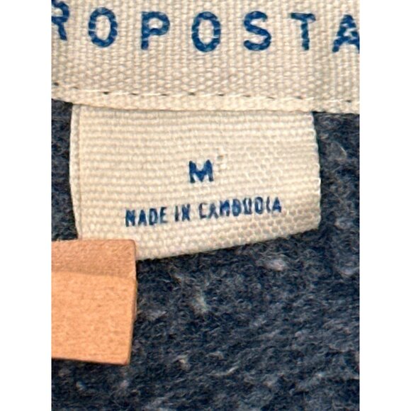 Aeropostale 87 Navy Blue Full  Zip Hoodie Drawstring Hood Front Pockets Medium - Picture 6 of 10